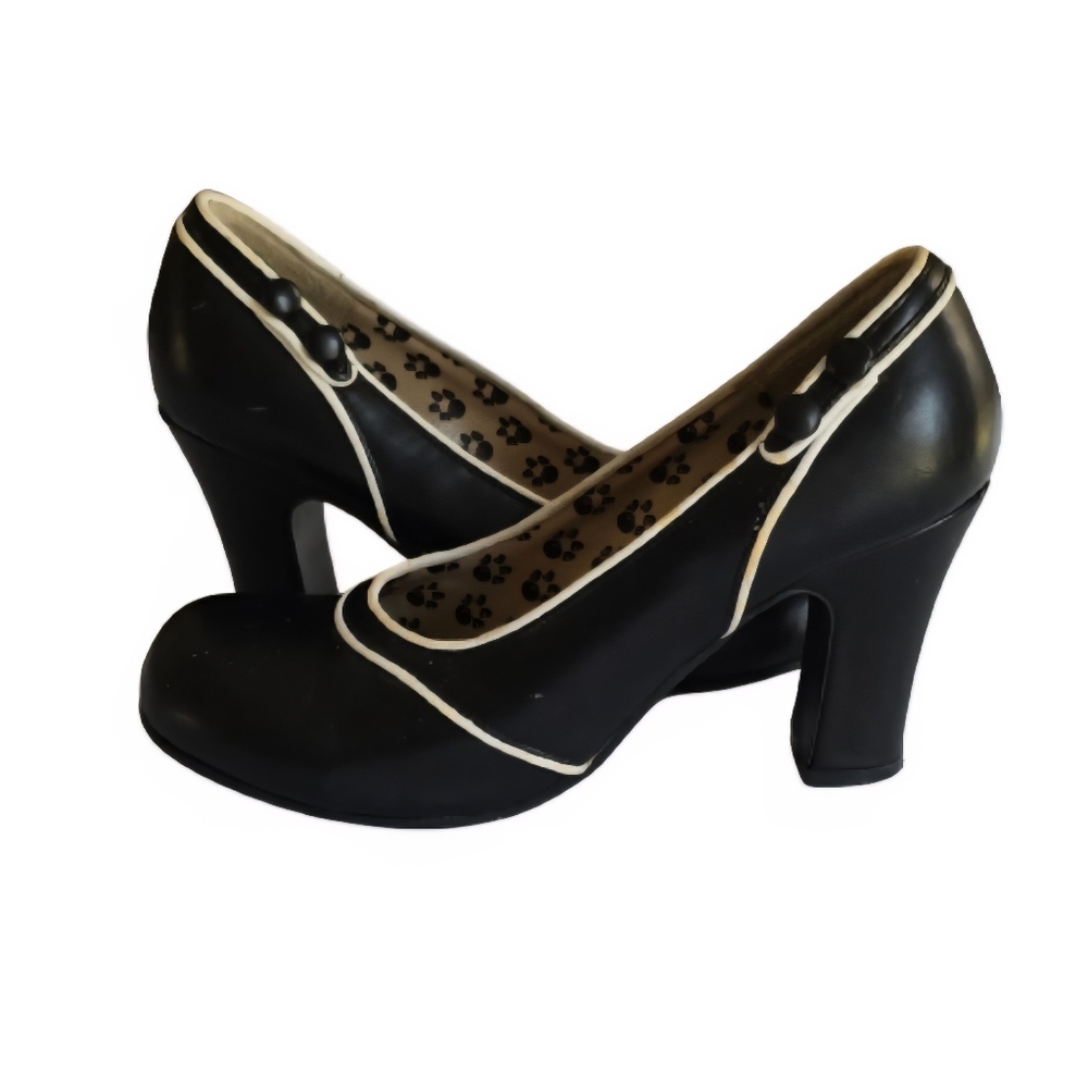 Elegant Black Women's Heels - Picture 2 of 12